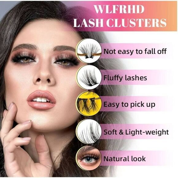 Lash Cluster Eyelash Extensions-10 Pairs - Picture 3 of 6